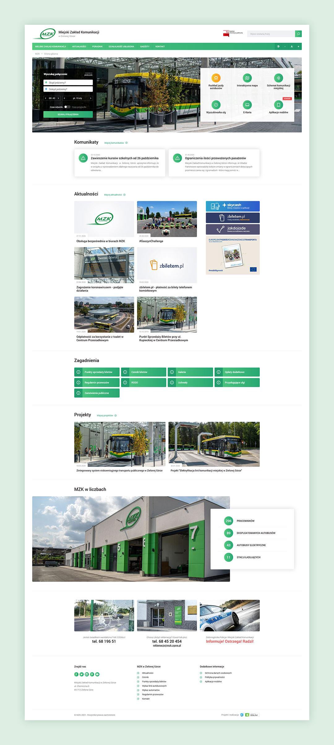 mzk.zgora.pl - strona główna