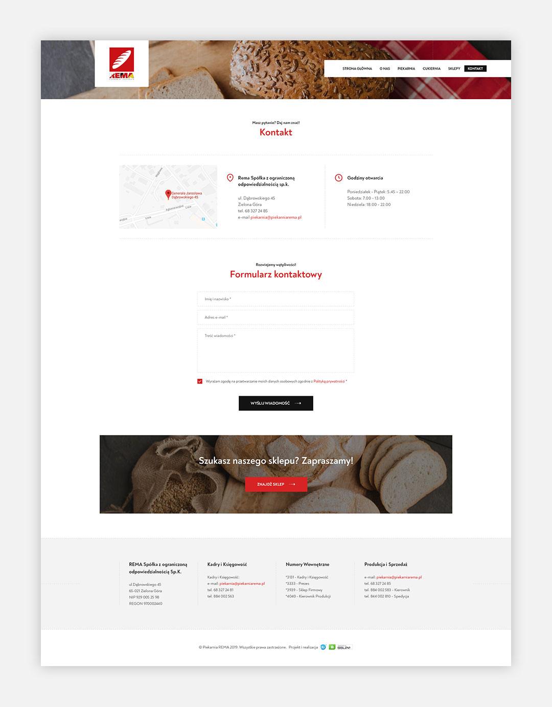 piekarniarema.pl - kontakt