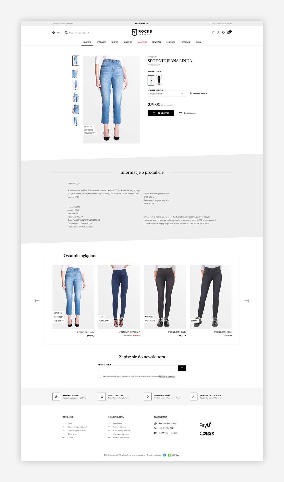 rocks-jeans.com - szczegóły produktu