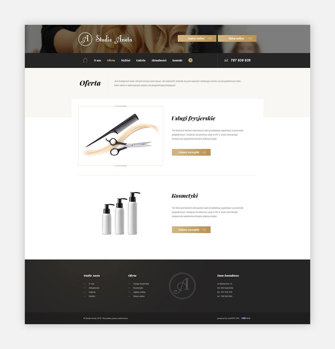 studioaneta.pl - oferta