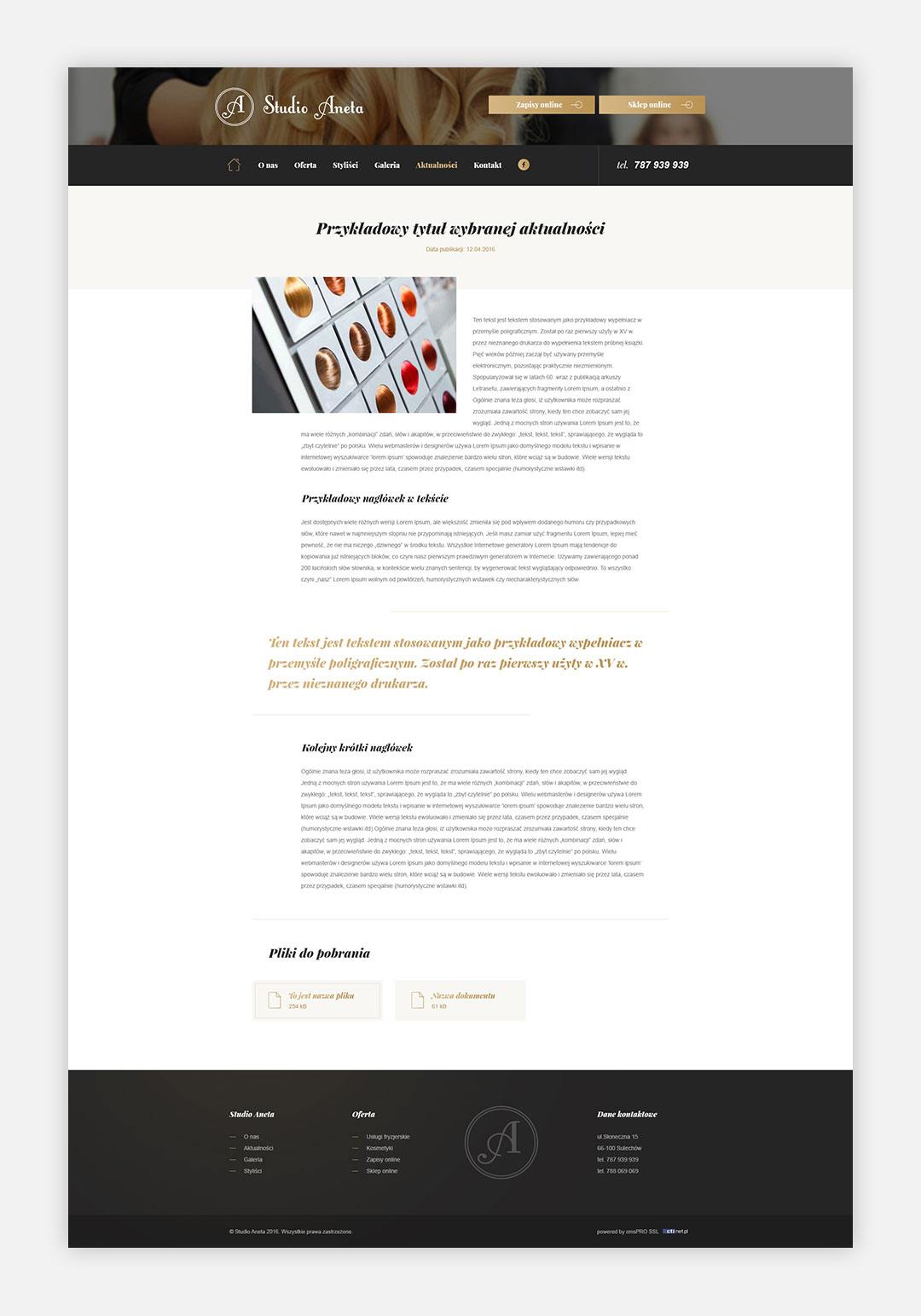 studioaneta.pl - aktualności