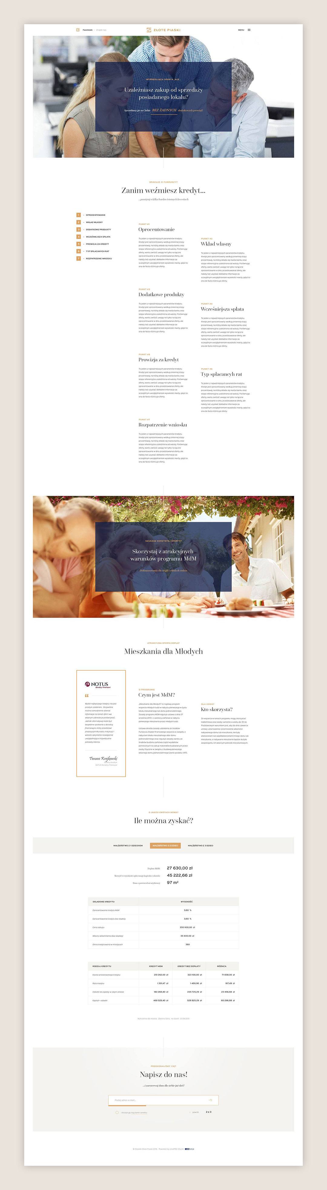 osiedlezlotepiaski.pl - finansowanie